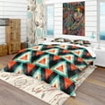 thumbnail image 1 of Designart 'Colored Polygons' Bohemian & Eclectic Duvet Cover Set, 1 of 4