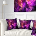 thumbnail image 1 of Designart Colored Smoke Blue Purple - Abstract Throw Pillow - 16x16, 1 of 5
