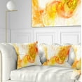 thumbnail image 1 of Designart Colored Smoke Yellow - Abstract Throw Pillow - 16x16, 1 of 5