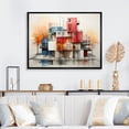 thumbnail image 1 of Designart "Colorful 0 Mid Century Architectural consistency II" Architecture Floater Framed Wall Art Print, 1 of 7