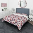 thumbnail image 1 of Designart 'Colorful Abstract Floral Pattern' Traditional Duvet Cover Set, 1 of 4