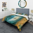 thumbnail image 1 of Designart 'Colorful Agate Pattern' Abstract Duvet Cover Set, 1 of 1