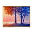 thumbnail image 1 of Designart 'Colorful Autumn Forest Trees Along Beautiful River' Lake House Framed Canvas Wall Art Print, 1 of 5