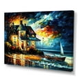 thumbnail image 1 of Designart Colorful Beach House III Canvas Wall Art, 1 of 5
