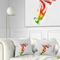 thumbnail image 1 of Designart Colorful Bell Flower Sketch Watercolor - Floral Throw Pillow - 16x16, 1 of 5