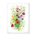 thumbnail image 1 of Designart 'Colorful Bouquet Of Wildflowers In Nature' Farmhouse Framed Art Print, 1 of 4
