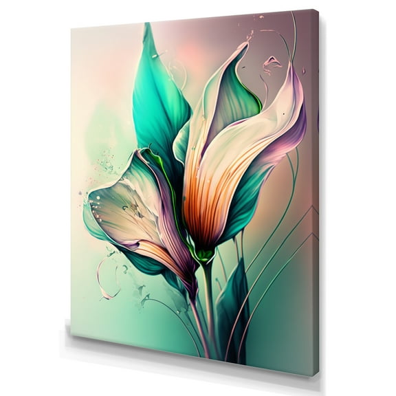 Designart Colorful Cally Lilies I Canvas Wall Art