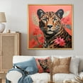 Designart "Colorful Cheetah in Matisse's Sprint" Animals Framed Wall
