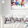 thumbnail image 1 of Designart Colorful Circles and Shapes - Abstract Throw Pillow - 16x16, 1 of 1