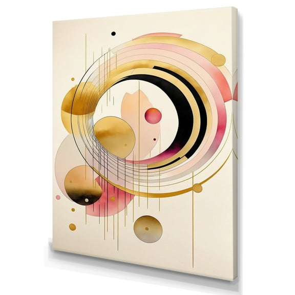 Designart Colorful Circular Abstract II Canvas Wall Art