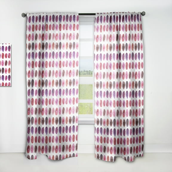 Designart 'Colorful Circular Dance IV' Modern & Contemporary Curtain Panel