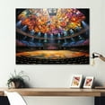 thumbnail image 1 of Designart "Colorful Circus Spectacle In Multicolor"Theater Metal Wall Art Multicolor Modern Office Room Wall Art, 1 of 6