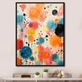 thumbnail image 1 of Designart "Colorful Contrasts Mid Century Modern Art I" Abstract Floater Framed Canvas Print, 1 of 7