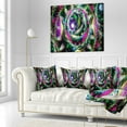thumbnail image 1 of Designart Colorful Exotic Whirlpool Flower - Floral Throw Pillow - 18x18, 1 of 1