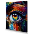 thumbnail image 1 of Designart Colorful Eye II Canvas Wall Art, 1 of 5