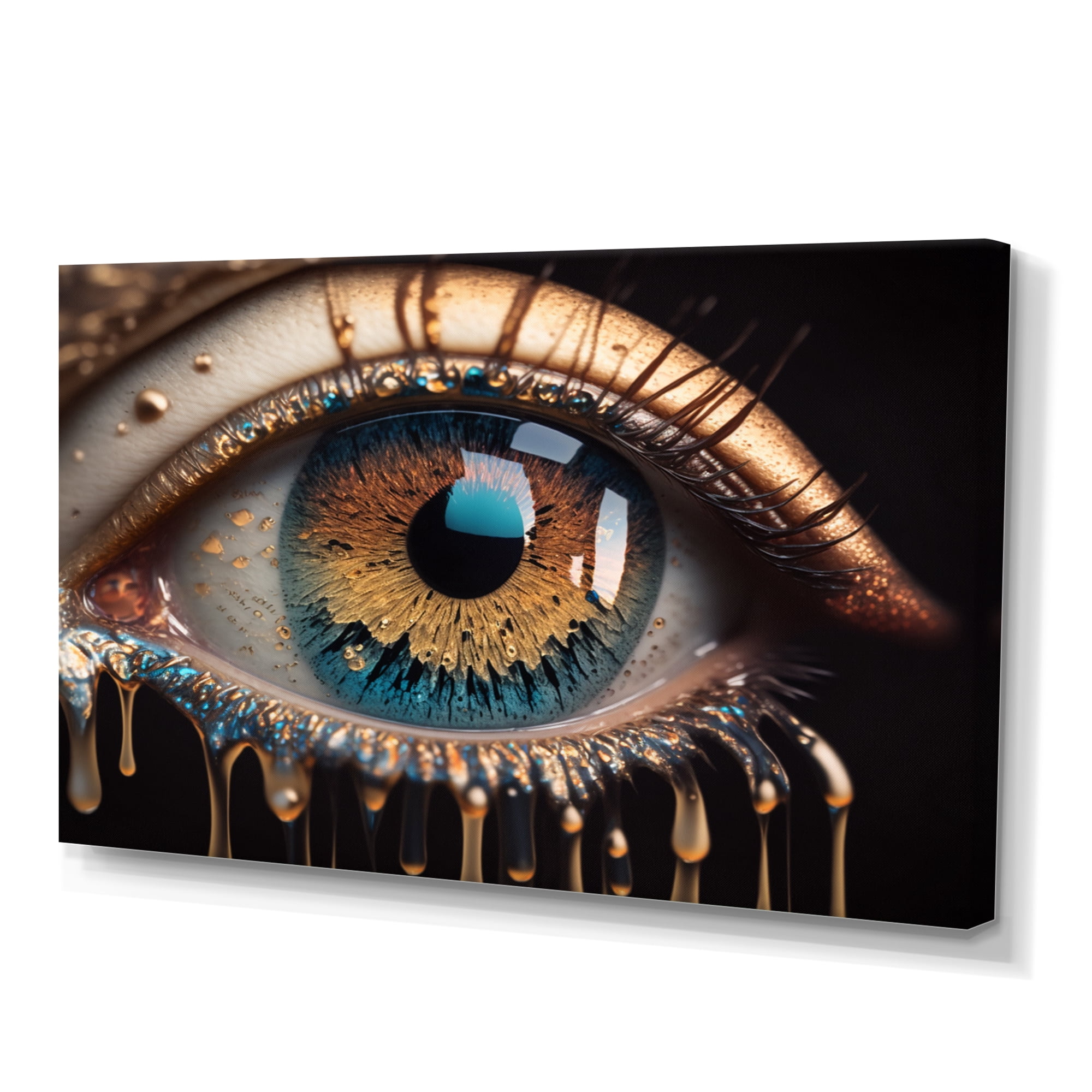 Designart Colorful Eye III Canvas Wall Art