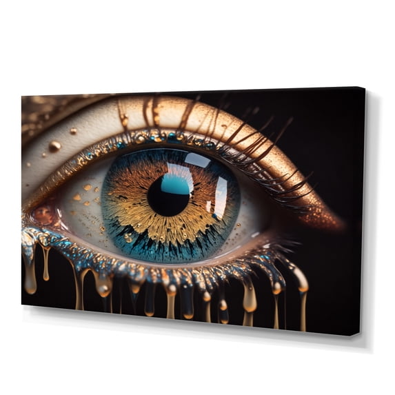 Designart Colorful Eye III Canvas Wall Art