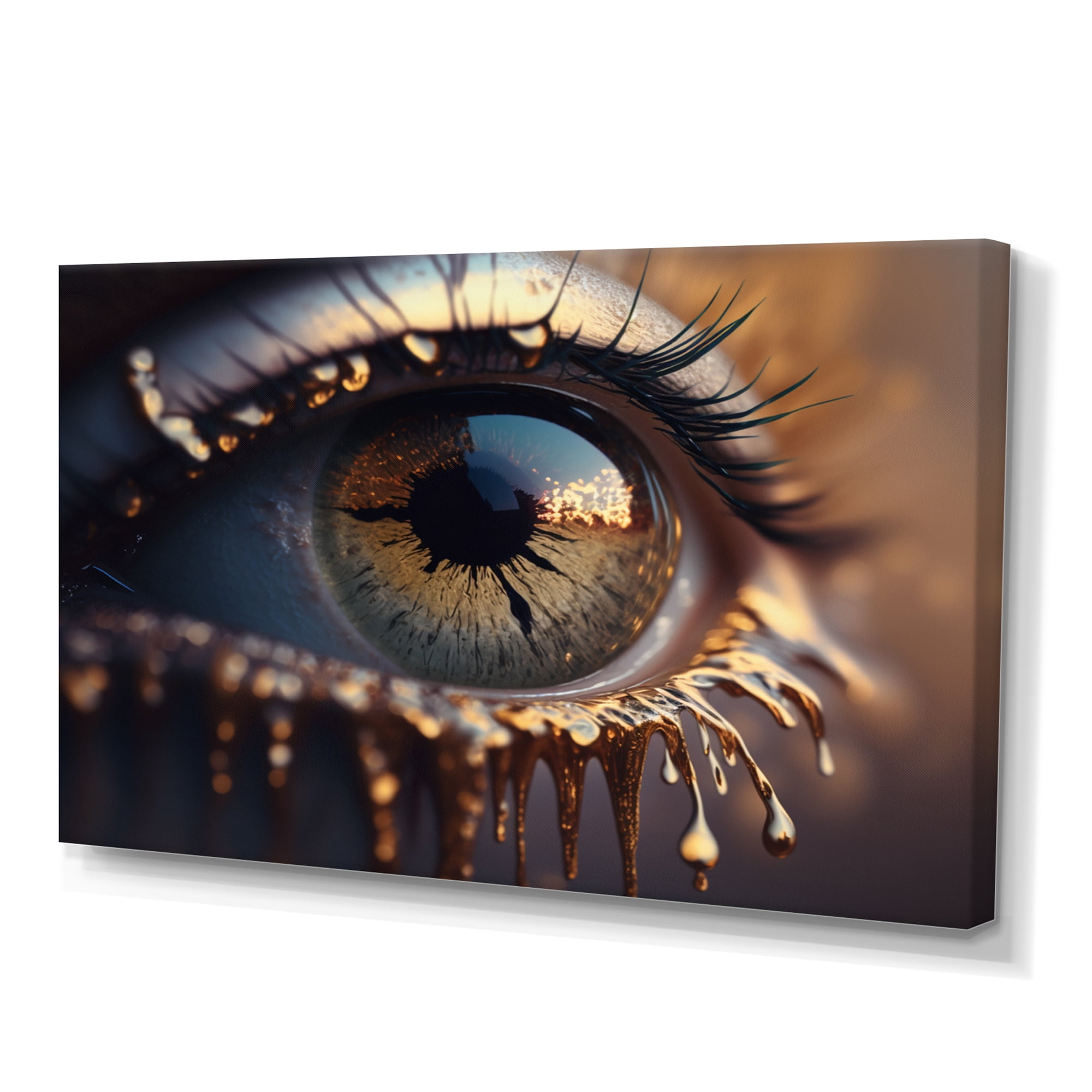 Designart Colorful Eye IV Canvas Wall Art