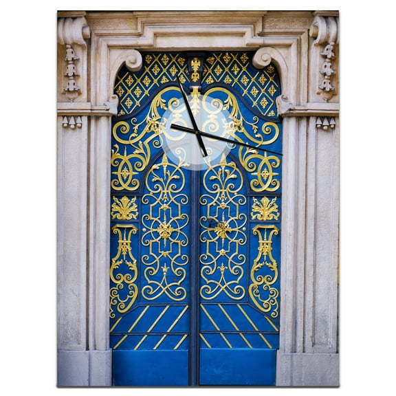 Designart 'Colorful Floral Pattern' Bohemian wall clock