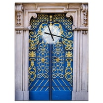 Designart 'Colorful Floral Pattern' Bohemian wall clock