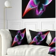 thumbnail image 1 of Designart Colorful Flower Fractal Rainbow - Abstract Throw Pillow - 16x16, 1 of 5