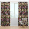 thumbnail image 1 of Designart 'Colorful Flowers and Birds' Floral Blackout Curtain Panel, 1 of 4