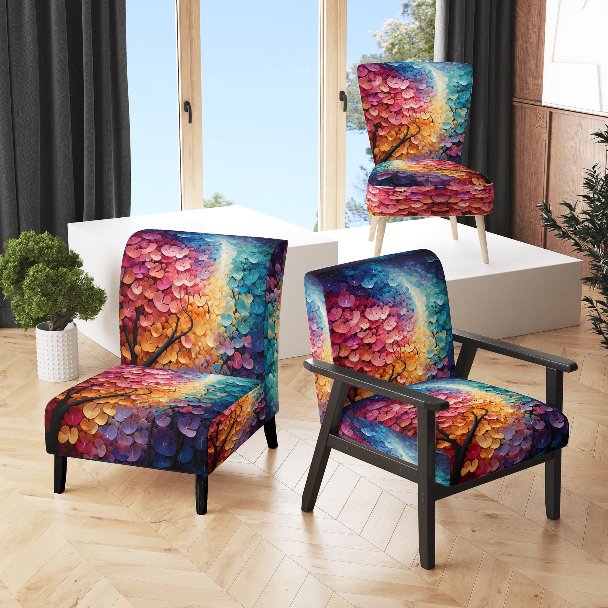 Colorful accent chairs with arms discount