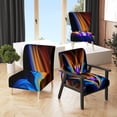 thumbnail image 1 of Designart "Colorful Fractal Fire And Water Fusion" Upholstered Modern Accent Chair and Arm Chair, 1 of 5