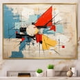thumbnail image 1 of Designart "Colorful Geometric Atmosphere I" Modern Geometric Floater Framed Canvas Wall Art, 1 of 5