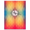 thumbnail image 1 of Designart 'Colorful Geometric Pattern' Modern Wall Clock, 1 of 3