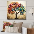 thumbnail image 1 of Designart "Colorful Harmony of American Basswood Trees I" Landscapes Wall Art - Country Colorful Tree Living Room Canvas Art, 1 of 6