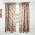 thumbnail image 1 of Designart 'Colorful Honeycomb Pattern I' Modern Curtain Panel, 1 of 5