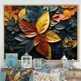 thumbnail image 1 of Designart "Colorful Leaves composition IV" Modern Floater Framed Canvas Wall Art, 1 of 7