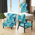 thumbnail image 1 of Designart "Colorful Liquid Fluid Pattern Ii" Upholstered Modern & Contemporary Accent Chair and Abstract Painting Arm Chair - Multiple Color & Pattern, 1 of 7