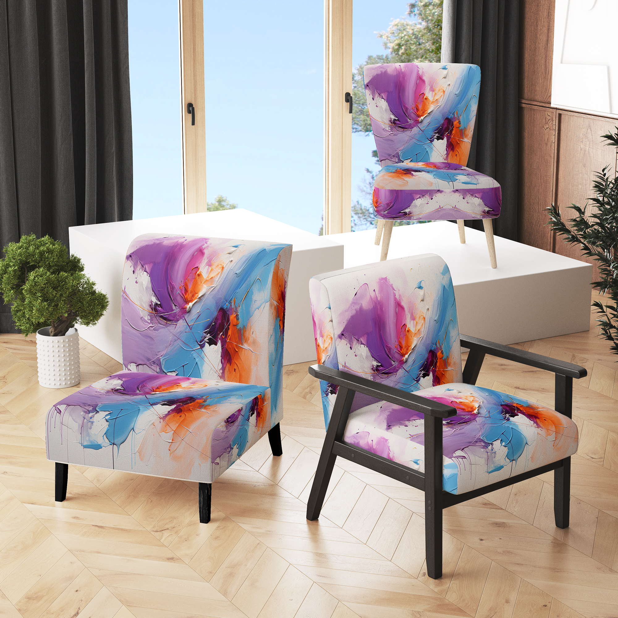 Chair Color Pattern Designart