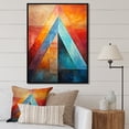 thumbnail image 1 of Designart "Colorful Mexican Art Pyramid I" Mexican Art Floater Framed Wall Decor, 1 of 5