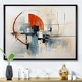 thumbnail image 1 of Designart "Colorful Mid Century Abstract gracefulness II" Mid-century Floater Framed Canvas Wall Art, 1 of 7