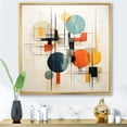 thumbnail image 1 of Designart "Colorful Mid Century Geometry Collage II" Abstract Collages Floater Framed Canvas Print, 1 of 7