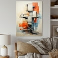 thumbnail image 1 of Designart "Colorful Mid Century modern Architectures II" Abstract Canvas Print, 1 of 5