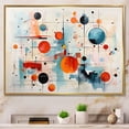 thumbnail image 1 of Designart "Colorful Mid Century modern Atomic II" Mid-century Floater Framed Wall Art Print, 1 of 7