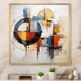 thumbnail image 1 of Designart "Colorful Mid Century modern Fusion I" Mid-century Floater Framed Wall Art Print, 1 of 7