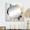 thumbnail image 1 of Designart "Colorful Mid Century modern Fusion I" Mid-century Square Mirror For Wall Decor - Large Multi-Color Square Printed Wall Mirror Art - Wall Mounted Square Large Mirror, 1 of 5