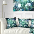 thumbnail image 1 of Designart Colorful Molecules Fractal Design - Abstract Throw Pillow - 16x16, 1 of 5