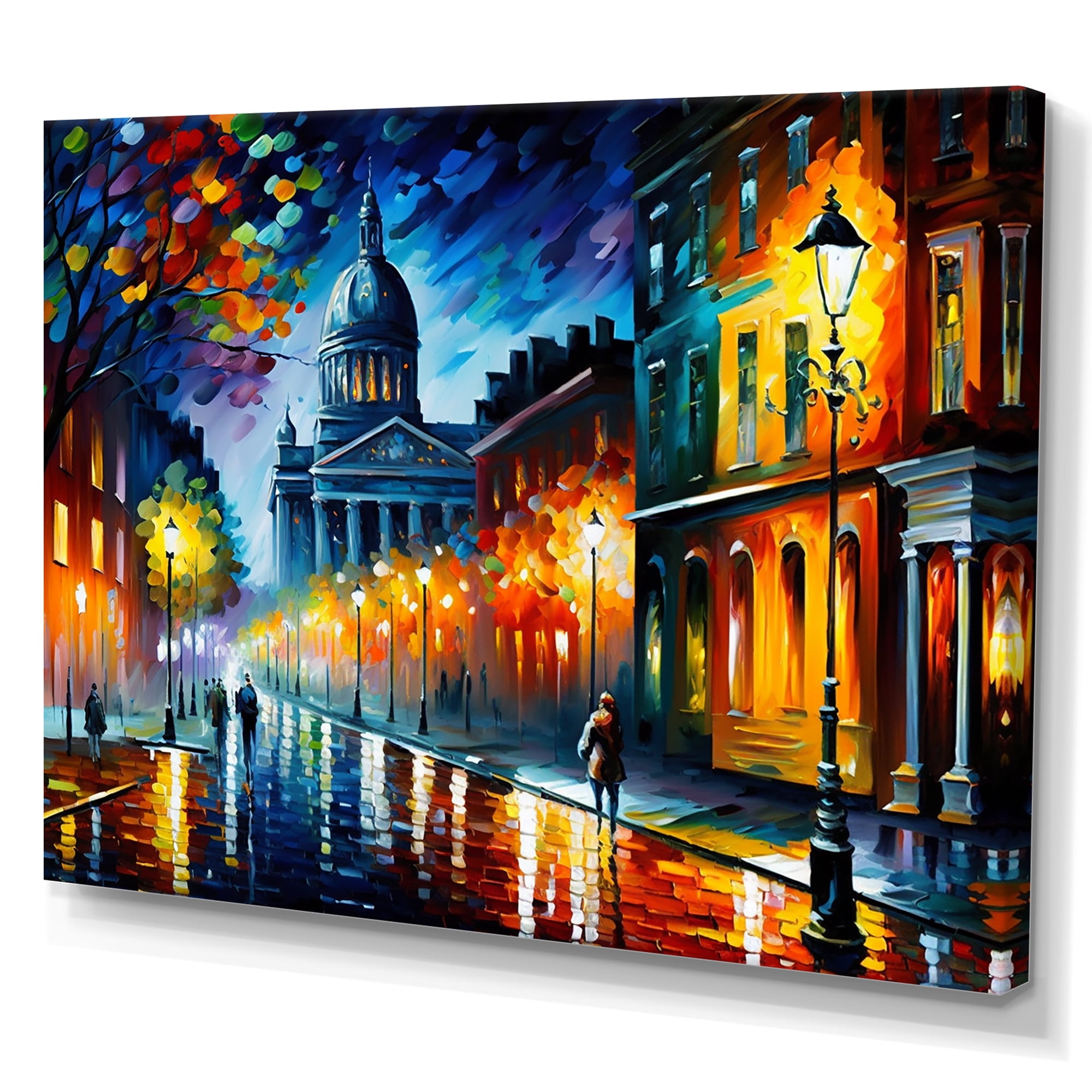 Designart Colorful Montreal City II Canvas Wall Art