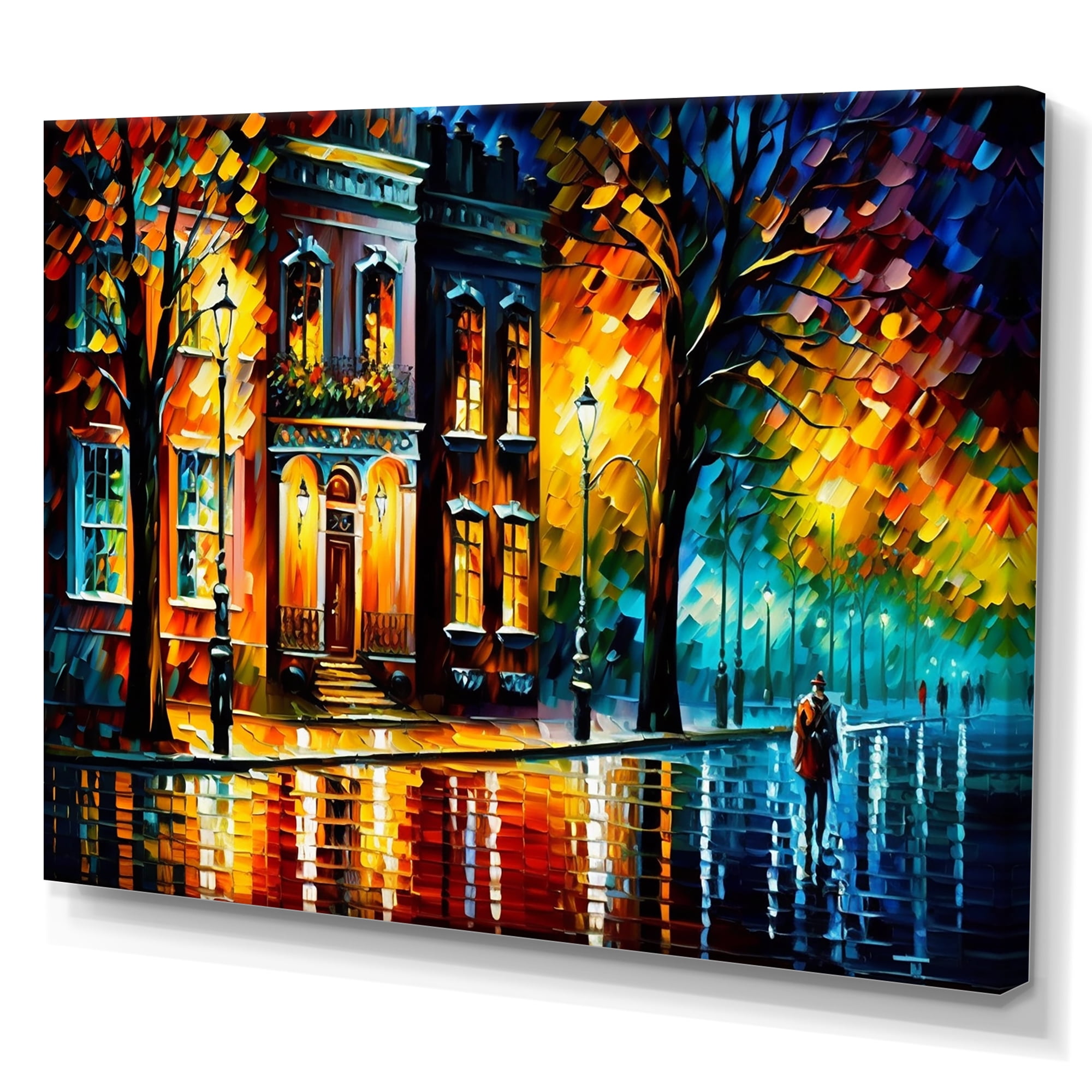 Designart Colorful Montreal City III Canvas Wall Art