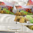 thumbnail image 1 of Designart Colorful Mountain Village - Landscape Photo Throw Pillow - 12x20, 1 of 5
