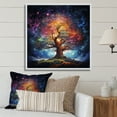thumbnail image 1 of Designart "Colorful Oak Tree magic Strength II" Tree Oak Floater Framed Canvas Print, 1 of 7