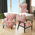 thumbnail image 1 of Designart "Colorful Op Art Surrealism I" Upholstered Abstract Accent Chair and Modern & Contemporary Arm Chair - Multiple Color & Pattern, 1 of 7