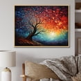 thumbnail image 1 of Designart "Colorful Painting Twister Storm II" Pointillism Floater Framed Canvas Art Print, 1 of 7