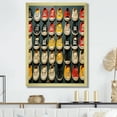 thumbnail image 1 of Designart "Colorful Pop Art Sneaker Legacy II" Fashion Framed Wall Art - Glam Yellow Pop Art Entryway Framed Wall Art Print, 1 of 6